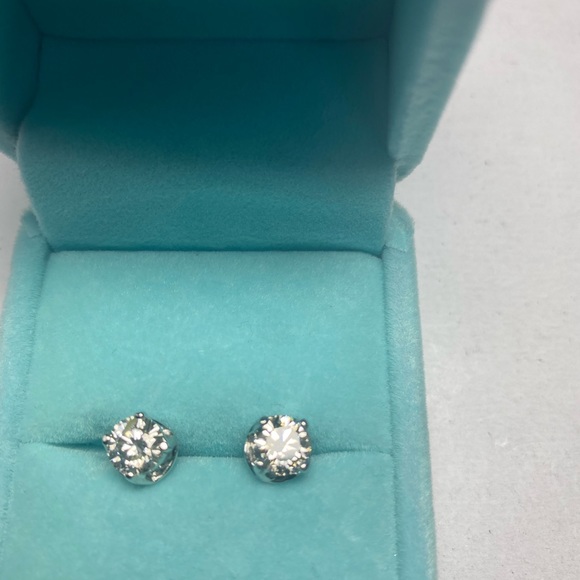 FINE DIA WEDS/SOLITAIRES SB STUD EARRINGS - Picture 7 of 7